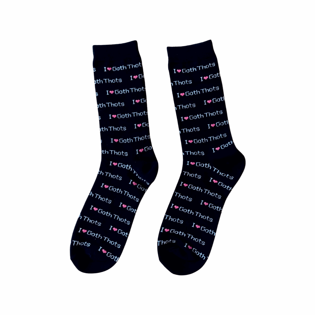 I <3 Goth Thots Socks